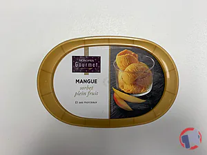 Rappel produit Sorbet Mangue 500ml Monoprix Gourmet