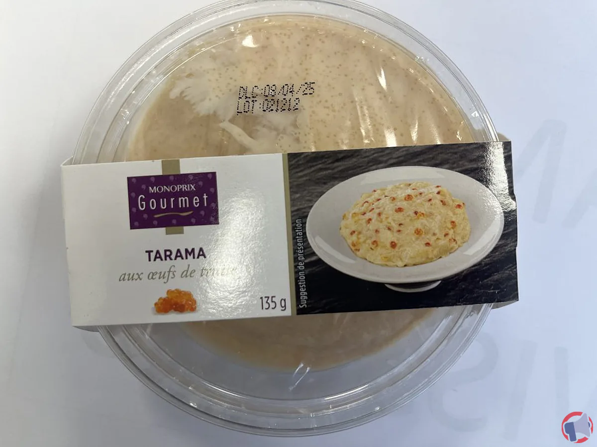 Rappel produit : Tarama aux œufs de truite Monoprix Gourmet pour anomalie d'étiquetage