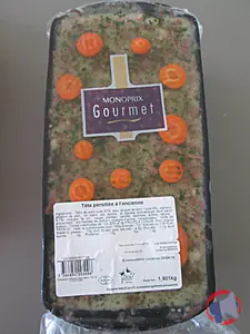 Rappel produit TETE PERSILLEE A L'ANCIENNE MONOPRIX GOURMET
