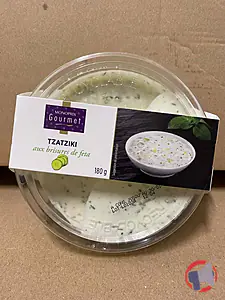 Rappel produit TZATZIKI FETA 180G MONOPRIX GOURMET