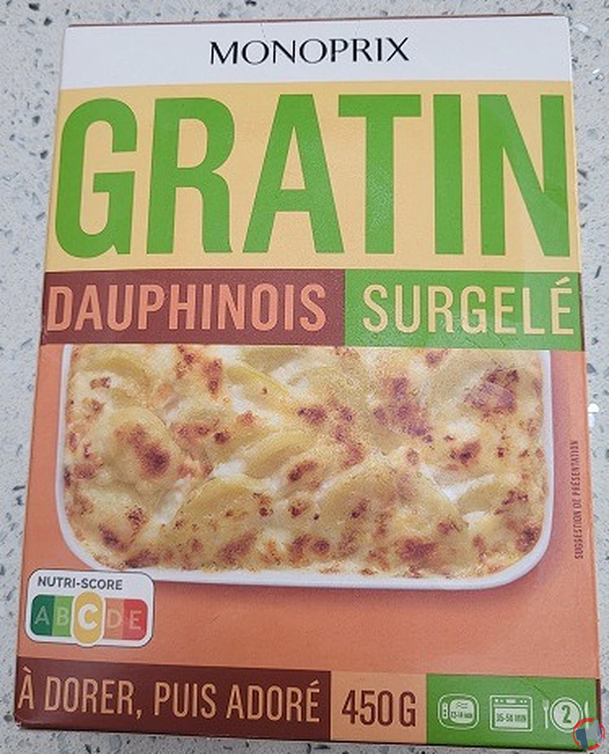 Rappel produit : gratin dauphinois surgelé Monoprix