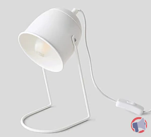 Rappel produit Lampe de bureau blanche Monoprix