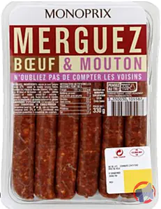 Rappel produit MERGUEZ BOEUF ET MOUTON MONOPRIX