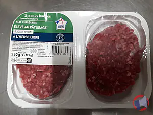 Rappel produit STEAK HACHE OU VIANDE HACHEE FACON BOUCHERE 5% DE MATIERE GRASSE MONOPRIX