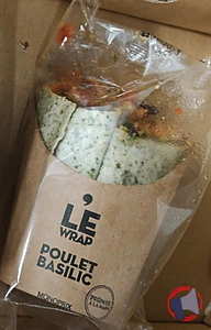 Rappel produit LE WRAP Poulet Basilic Monoprix