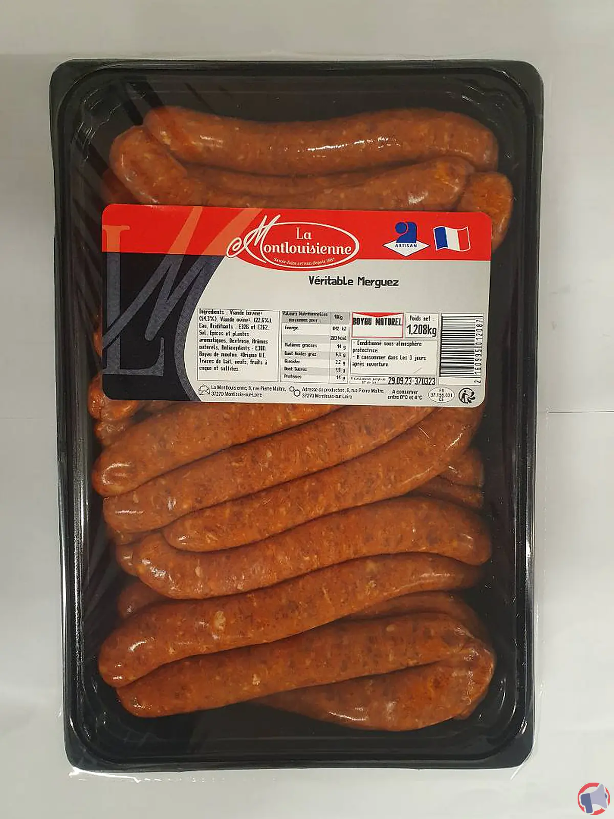 Rappel de Merguez de la marque La Montlouisienne pour risque de Salmonelles