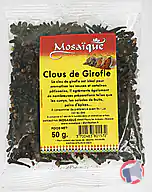 Rappel produit CLOUS DE GIROFLE 50G "MOSAIQUE" (3700483801572) MOSAIQUE
