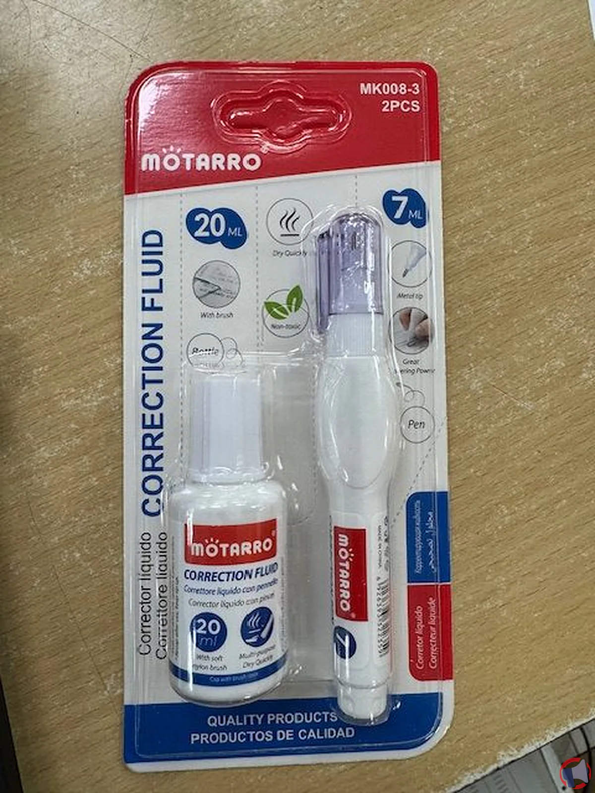 Rappel de produit : correcteurs liquide Motarro potentiellement dangereux