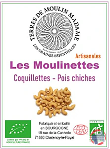 Rappel produit Coquillettes Pois Chiches Les Moulinettes