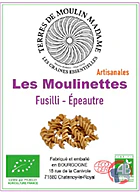 Rappel produit Fusilli Epeautre Les Moulinettes