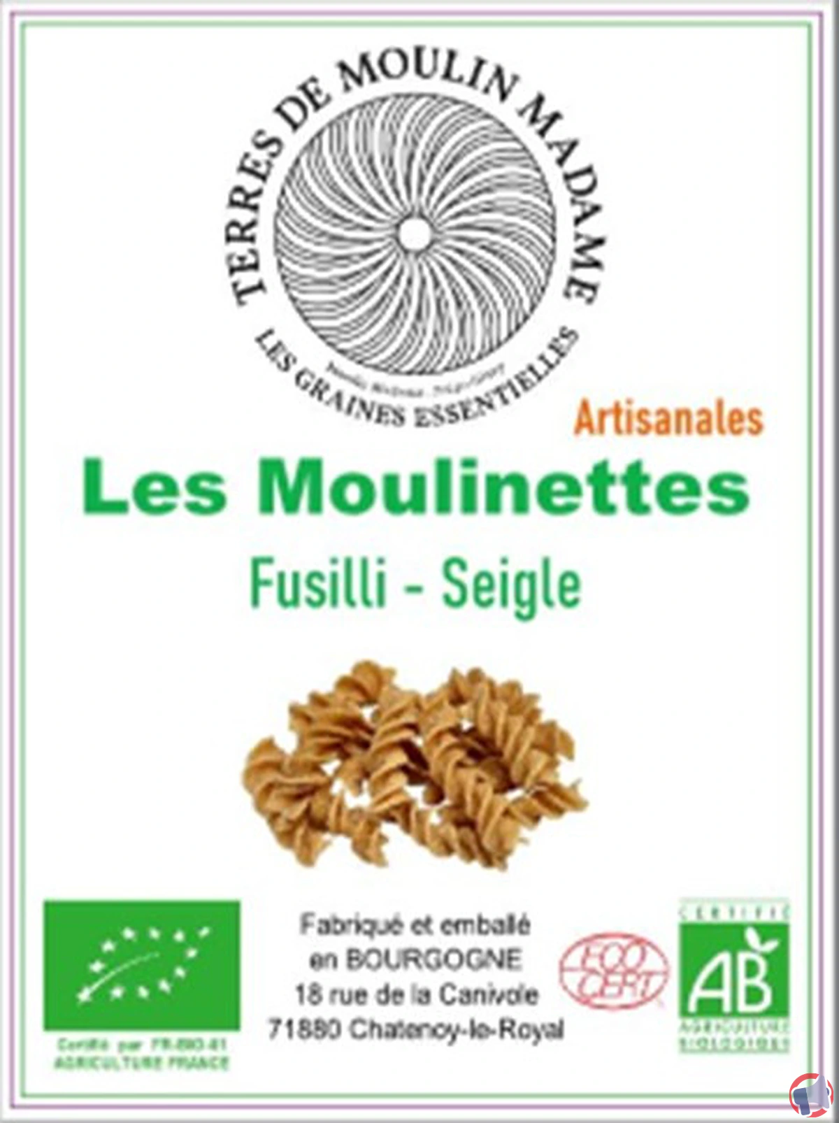 Rappel : moulinettes fusilli au seigle, que faire si vous en avez acheté ?