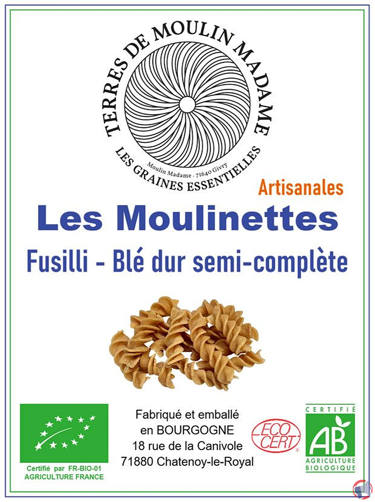 Rappel de moulinettes fusilli semi-complètes : que faire si vous en avez acheté ?
