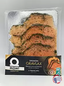Rappel produit Tranches de saumon ASC GRAVLAX Décongelé MOWI