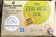 Rappel produit Steak haché de boeuf cru surgelé MS DECOUPE et La Ferme de Sous la Velle (photo numéro 1)