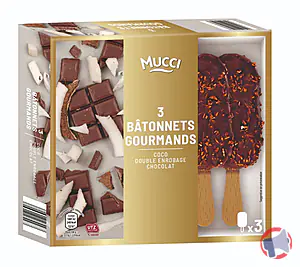 Rappel produit 3 BÂTONNETS GOURMANDS 219G MUCCI