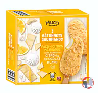 Rappel produit 3 BÂTONNETS GOURMANDS 219g - RECETTES CITRON, FRAISE et CACAHUETE MUCCI
