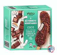 Rappel produit 3 BÂTONNETS GOURMANDS 219g - RECETTES COCO, CARAMEL, PISTACHE et EXPRESSO MUCCI