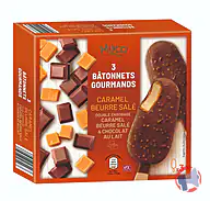Rappel produit 3 BÂTONNETS GOURMANDS 219g - RECETTES COCO, CARAMEL, PISTACHE et EXPRESSO MUCCI (photo numéro 2)