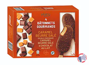 Rappel produit BÂTONNETS GOURMANDS x4 - CARAMEL BEURRE SALÉ MUCCI