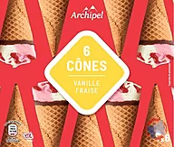 Rappel produit CÔNES VANILLE FRAISE x6 MUCCI (photo numéro 1)