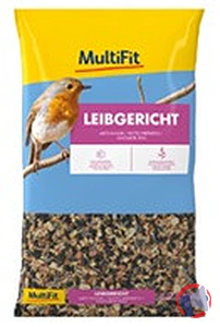 Rappel produit Multifit Wildvogelfutter Leibgericht (Aliments pour oiseaux sauvages) Multifit