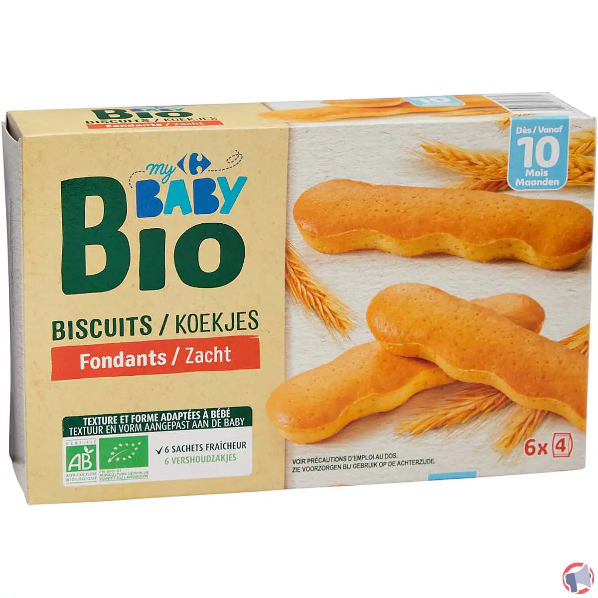 Rappel : My Carrefour Baby Bio biscuits fondants et risques encourus