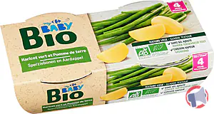 Rappel produit HARICOT VERT ET POMME DE TERRE BOL 2 X 120G My Carrefour Baby Bio