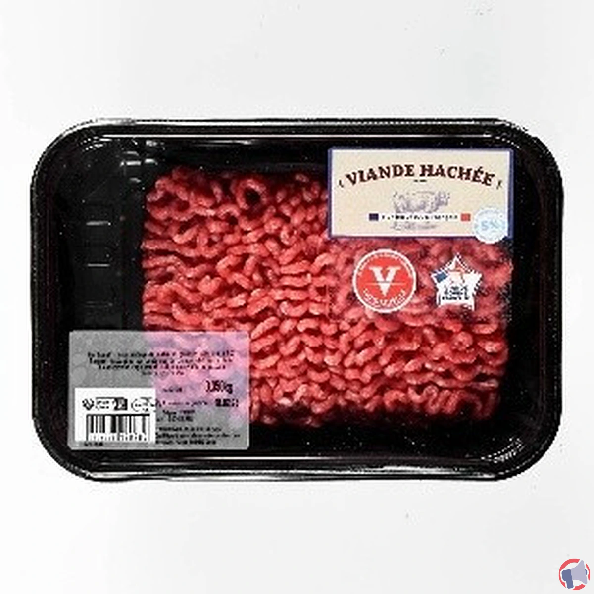 Rappel de viande hachée boeuf NA 5 mg 350g : risques et recommandations