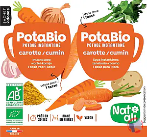 Rappel produit POTABIO INSTANTANÉ CAROTTE CUMIN NATALI
