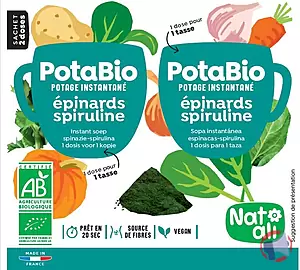 Rappel produit POTABIO INSTANTANÉ EPINARDS SPIRULINE NATALI