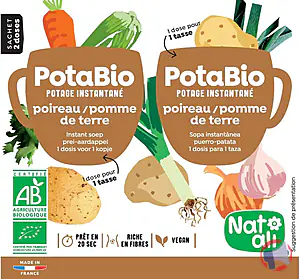 Rappel produit POTABIO INSTANTANÉ POIREAU POMME DE TERRE NATALI