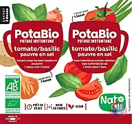 Rappel produit POTABIO INSTANTANÉ TOMATE BASILIC pauvre en sel NATALI