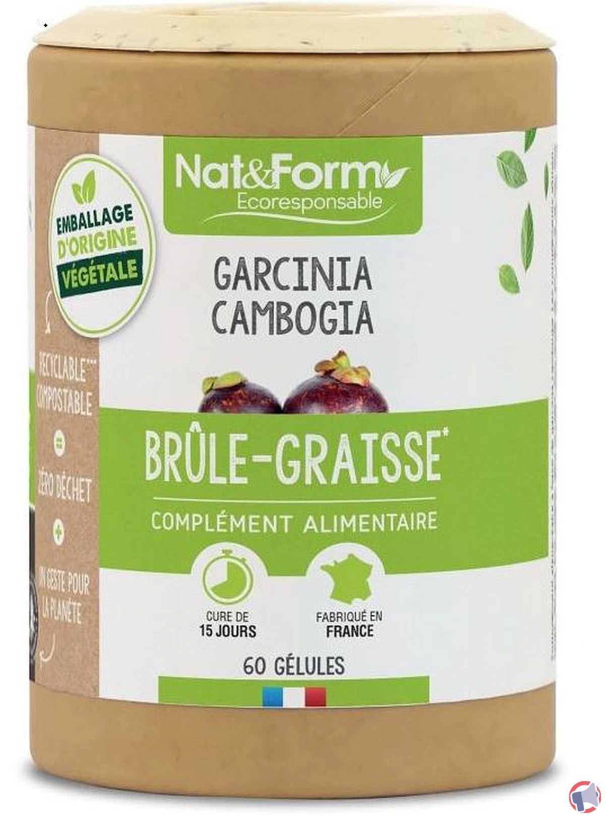 Rappel produit : Garcinia cambogia brûle-graisse de Nat&Form