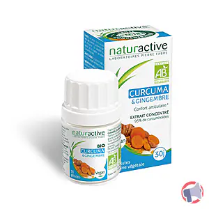 Rappel produit CURCUMA gingembre GELULES NATURACTIVE