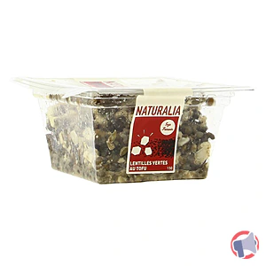 Rappel produit SALADE DE LENTILLES VERTES AU TOFU Naturalia