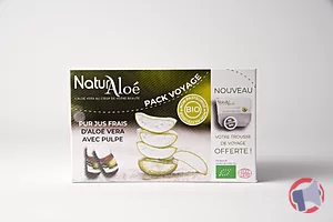 Rappel produit Pack Voyage Pur Jus frais d'Aloe Vera avec pulpe NATURALOE