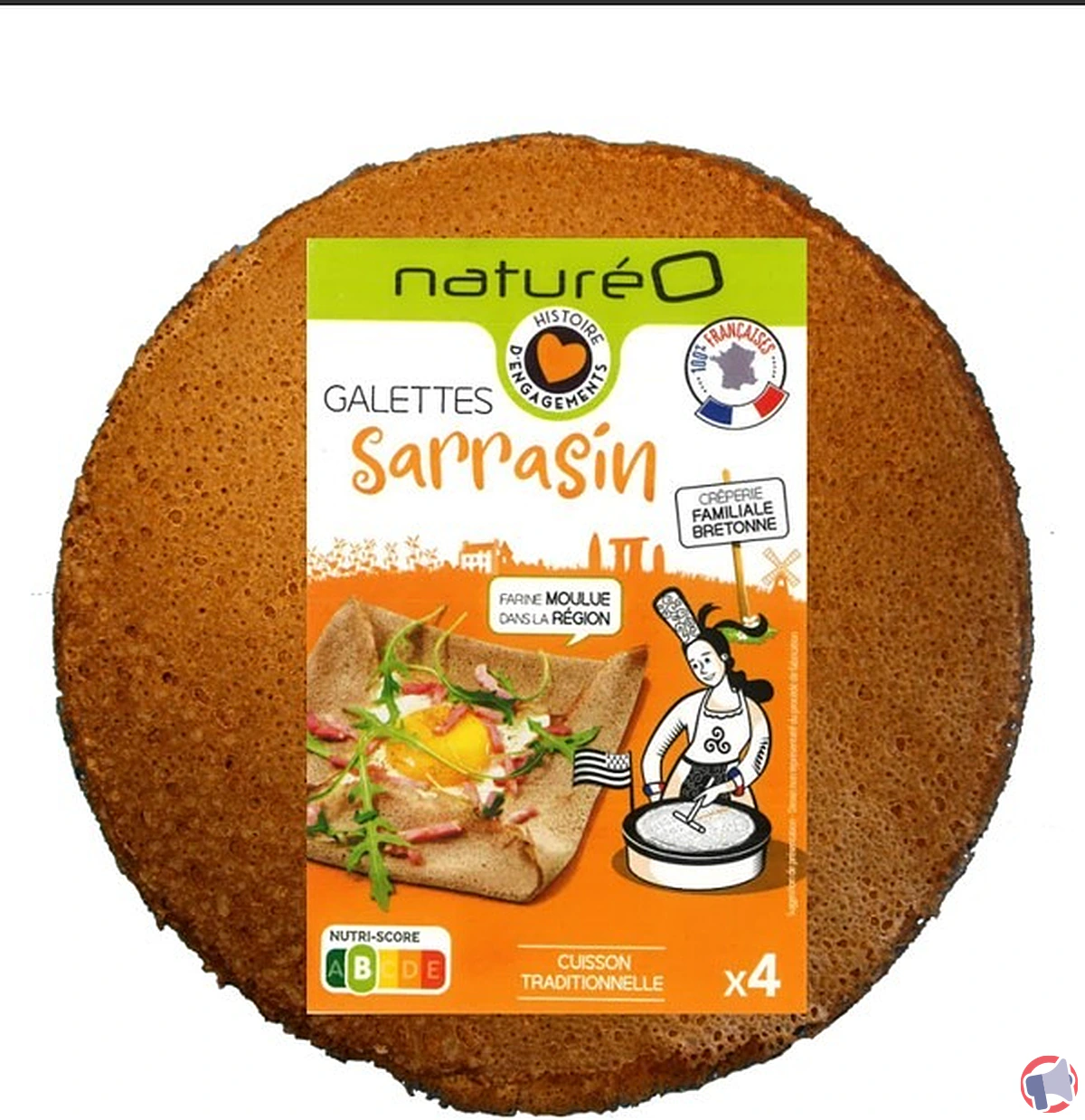 Rappel de produit : galettes de sarrasin Natureo pour teneur excessive en aflatoxines