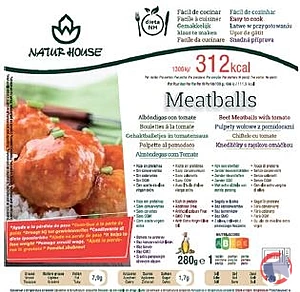 Rappel produit Plat préparé Boulettes à la tomate Naturhouse
