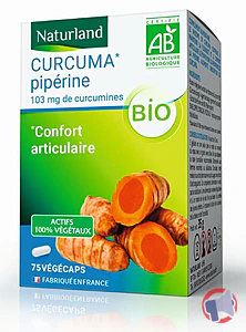 Rappel produit CURCUMA & PIPERINE BIO NATURLAND