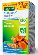 Rappel produit CURCUMA & PIPERINE BIO NATURLAND (photo numéro 3)