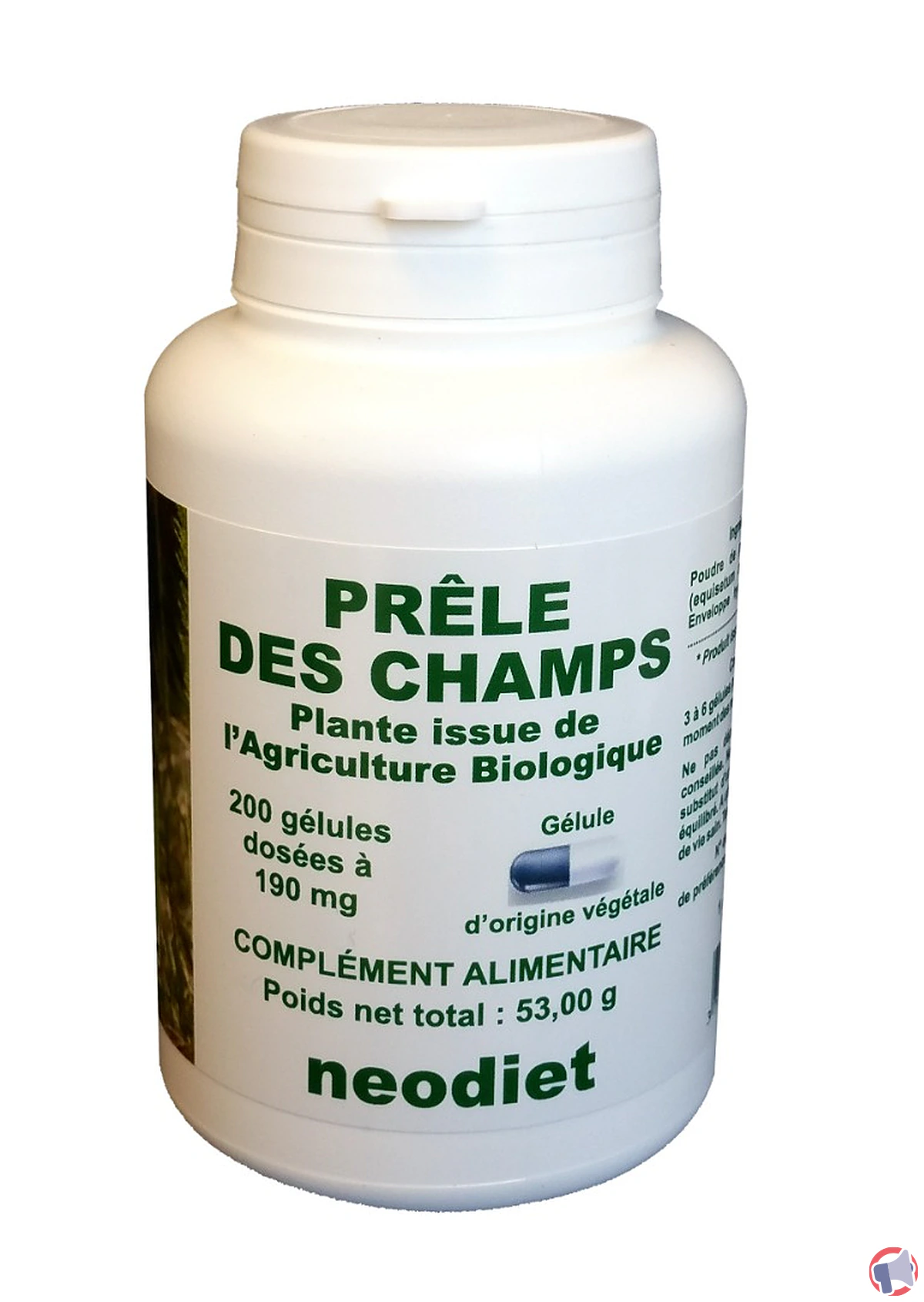 Rappel : neodiet gélules préle champs biol et risques pour votre santé