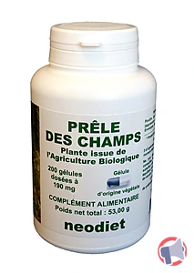 Rappel produit Gélules de prêle des champs biologique 190 mg neodiet
