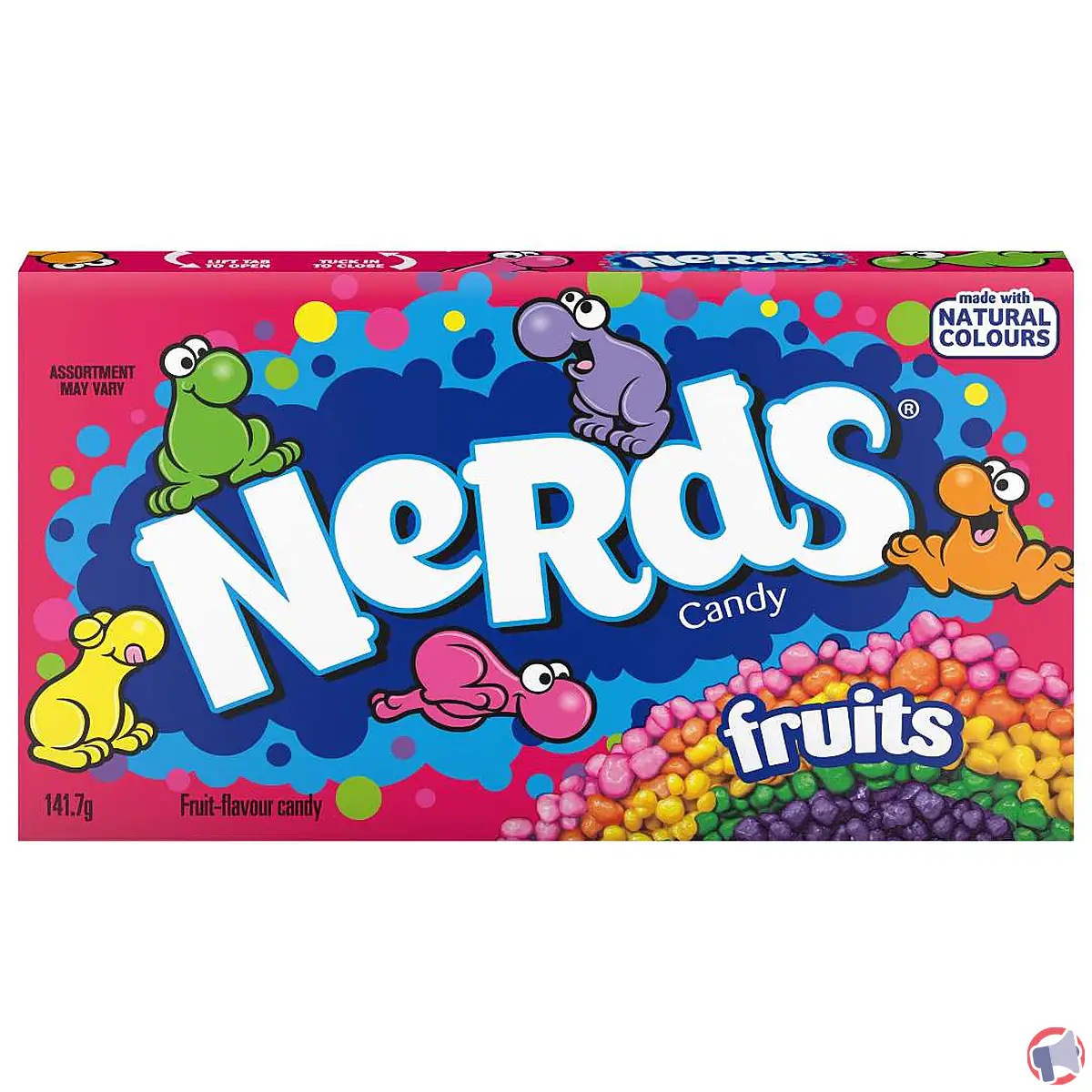 Rappel de produit : Nerds Rainbow, arc-en-ciel de pépites de sucre dur et cœur acide aux fruits