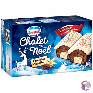 Rappel produit Bûchettes NESTLE Chalet de Noël Chocolat Vanille Nestlé