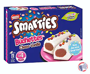 Rappel produit Bûchettes SMARTIES Vanille Chocolat NESTLE Nestlé