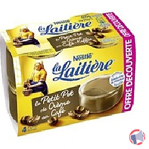 Rappel produit Petit pot de Crème au Café - offre découverte Nestlé - La Laitière