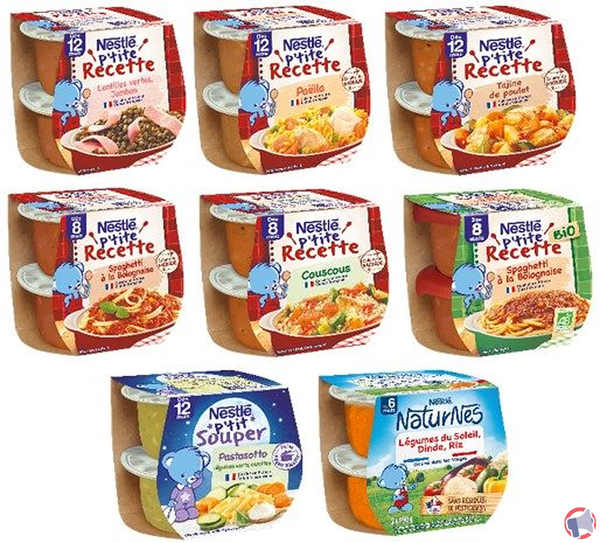 Rappel de produits Nestlé : plats complets pour bébé potentiellement contaminés