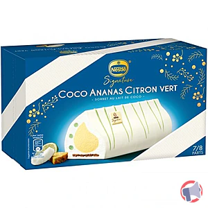 Rappel produit Buche Coco Ananas Citron 800mL Nestlé signature