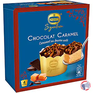 Rappel produit Desserts Individuels Nestle Signature Chocolat Caramel x4 Nestlé signature