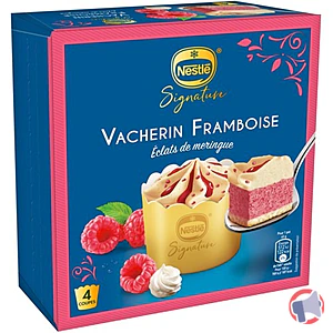 Rappel produit Desserts Individuels Nestle Signature 4 pots vacherins Nestlé signature